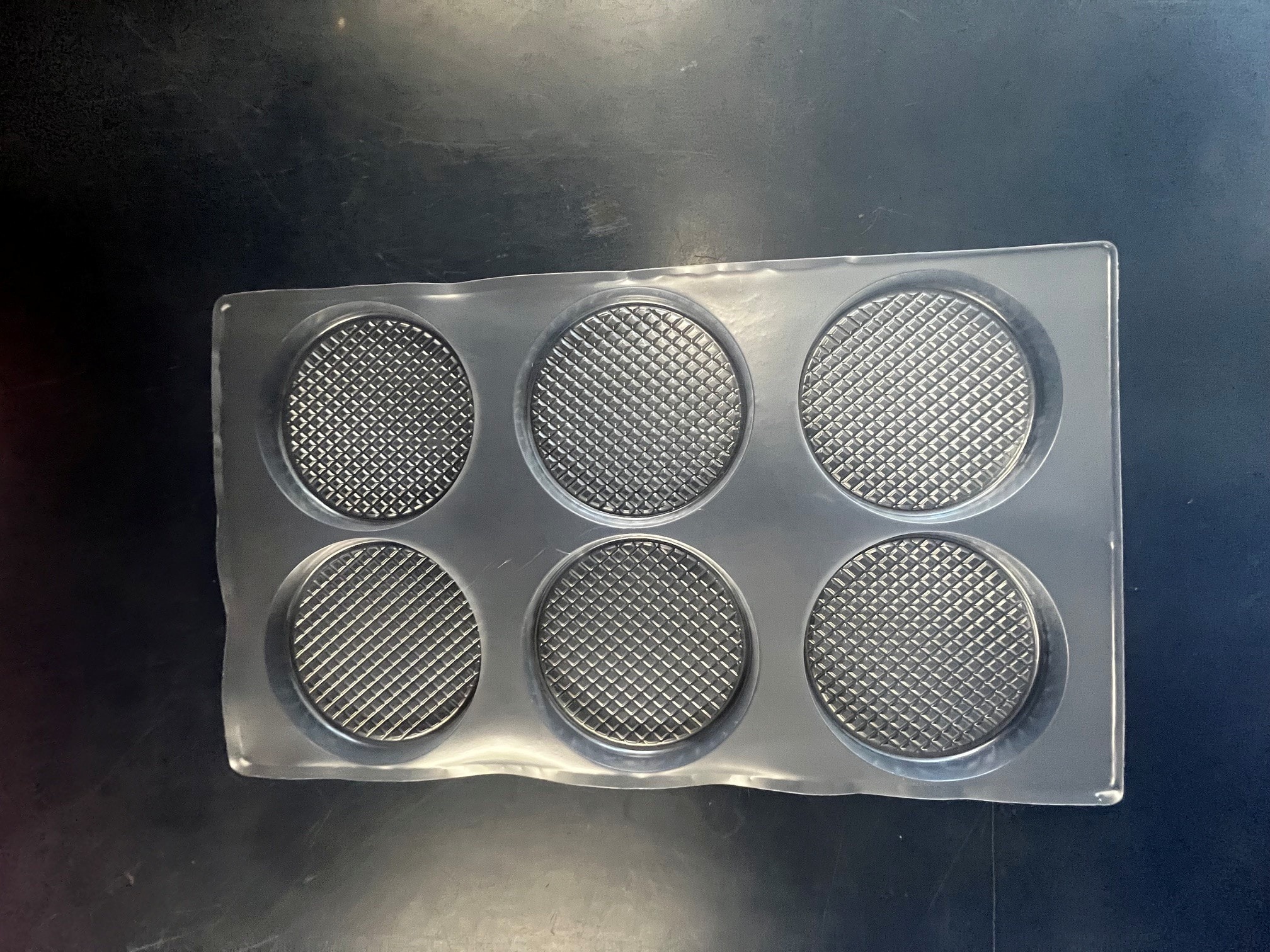 6-Cavity Round OPS Portion Control Tray